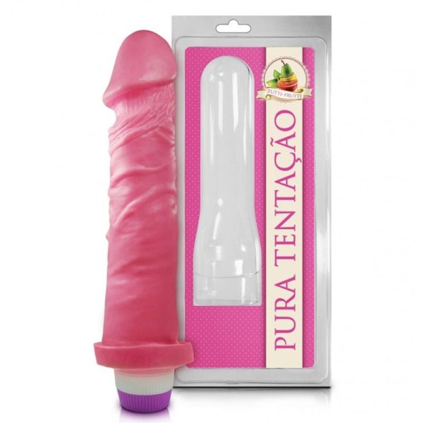 PRÓTESE AROMATIZADO COM VIBRO 18X4,4CM SEXY FANTASY