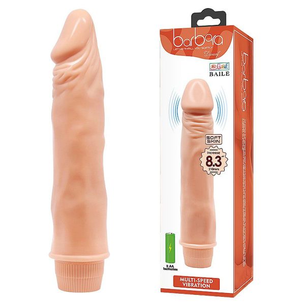 Prótese Realística 21,5cm Com Vibro Em Silicone