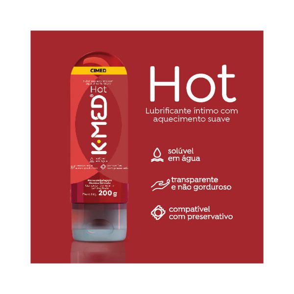 Lubrificante Íntimo K-med Hot 200g