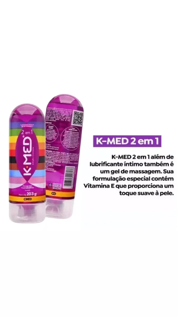 Lubrificante Íntimo K-med 2 Em 1 Lgbt+ 203g